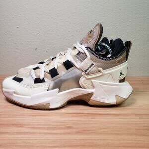 Nike Air Jordan Kid Size 7Y Why Not .5 Basketball Shoes Coconut Milk Cream Black